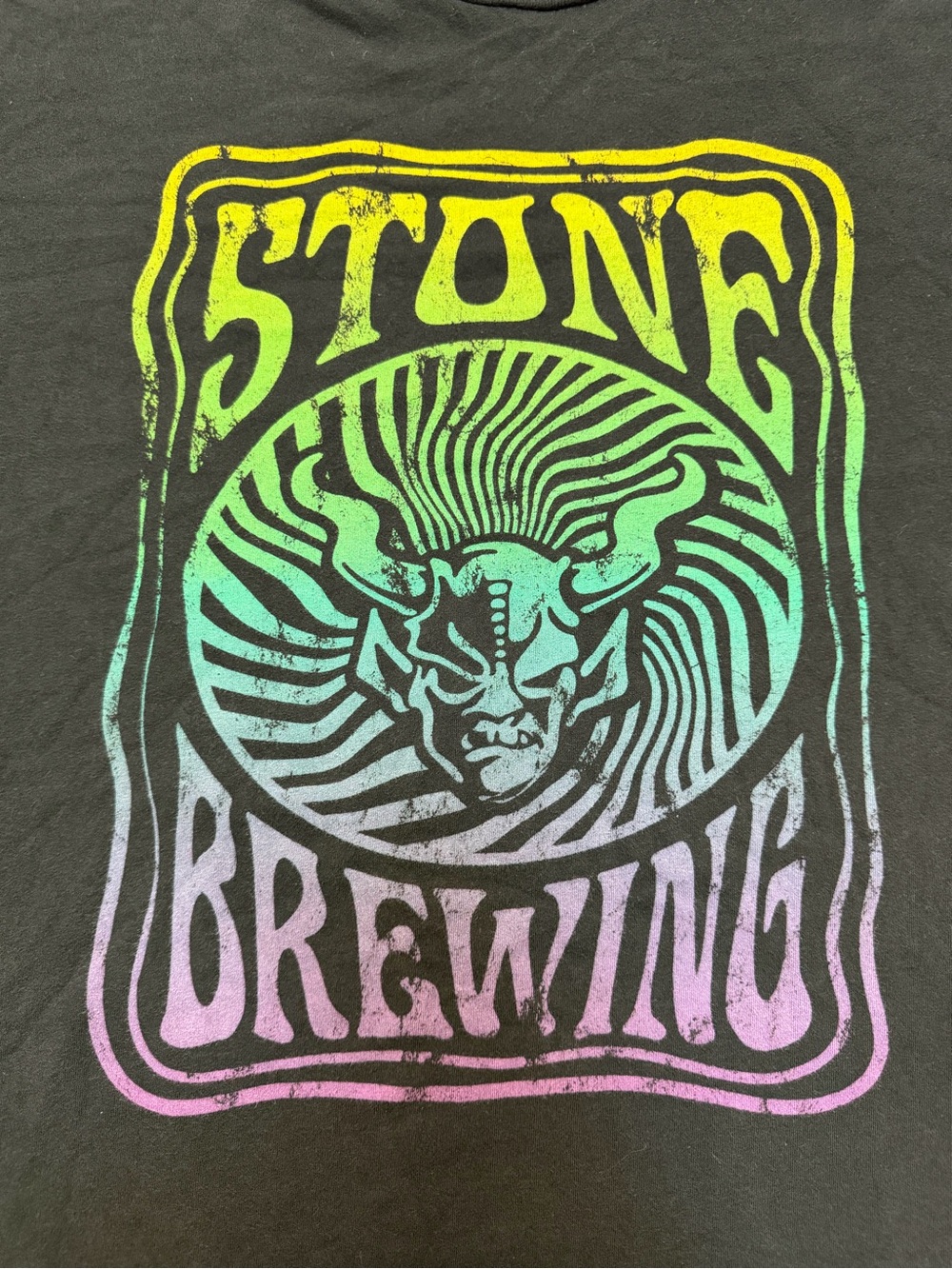 Stone Brewing Rainbow Demon Wall Art Print - Multicolor